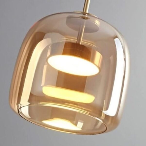 Suspension en verre design nordique