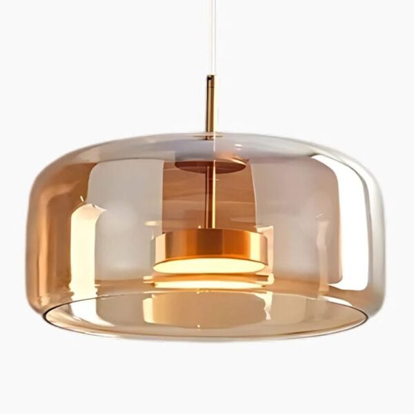 Suspension en verre design nordique