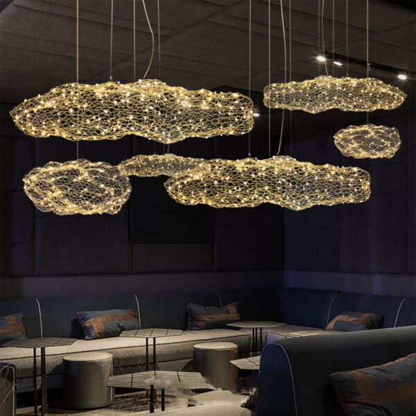 Suspension design en forme de nuage