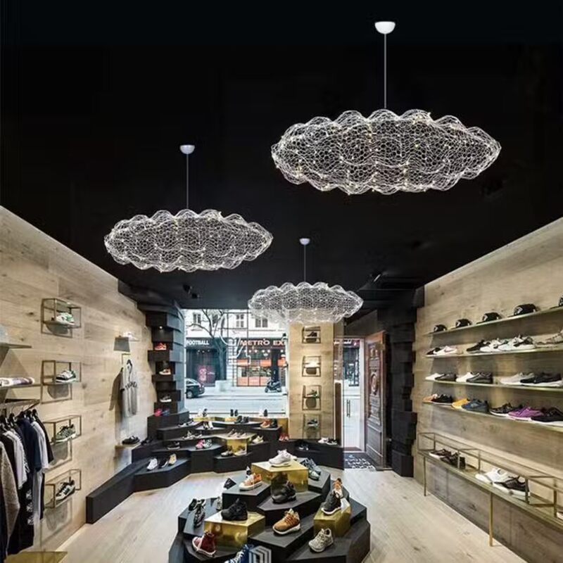 Suspension design en forme de nuage