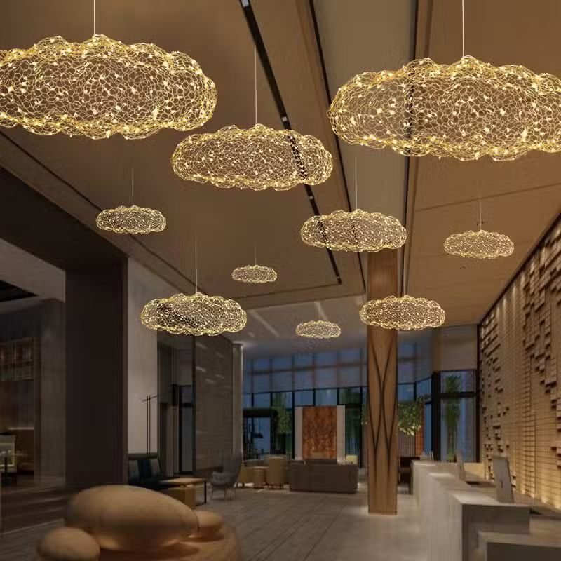 Suspension design en forme de nuage