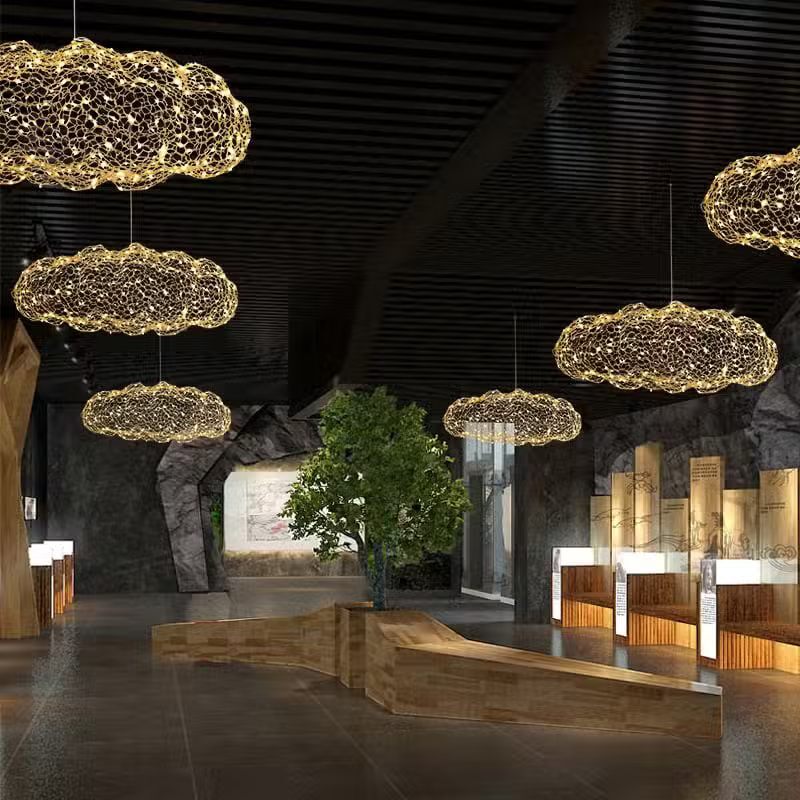 Suspension design en forme de nuage