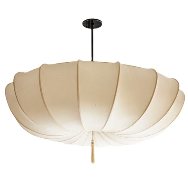 Suspension LED en tissu style japonais minimaliste
