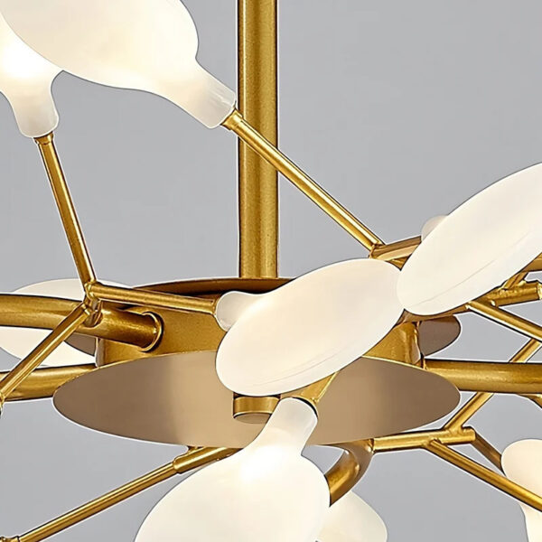 suspension LED design nordique avec effet luciole