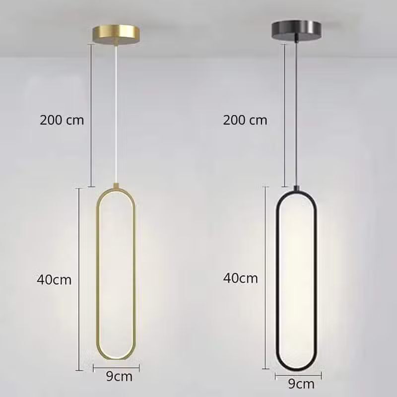 Suspension ovale design minimaliste