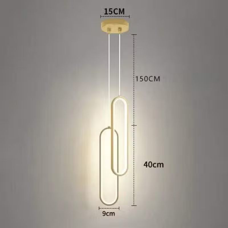 Suspension ovale design minimaliste