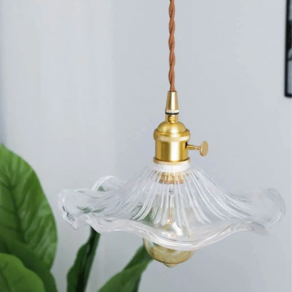 Suspension en forme de fleur style vintage