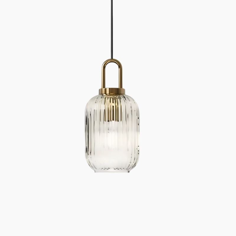 Suspension LED minimaliste en verre style nordique