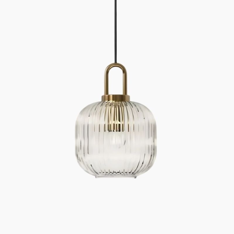 Suspension LED minimaliste en verre style nordique