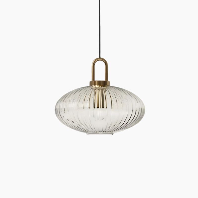 Suspension LED minimaliste en verre style nordique