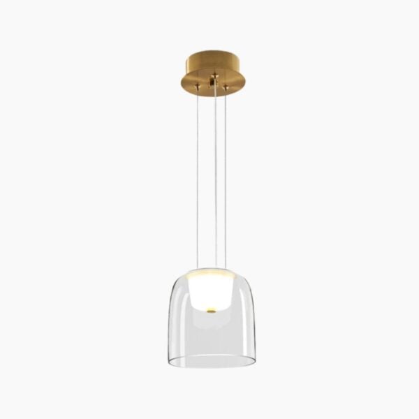 Plafonnier suspendu moderne nordique en verre transparent