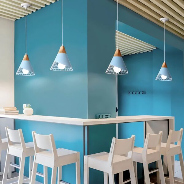 Plafonnier-lampe suspendu moderne en métal au style industriel