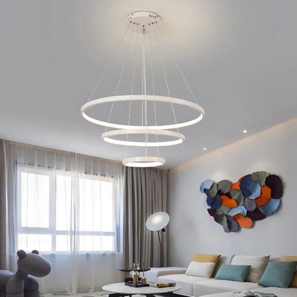 Plafonnier LED circulaire au design moderne