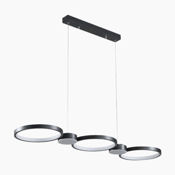 Plafonnier LED suspendu à anneaux minimalistes