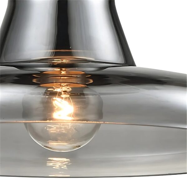 Plafonnier-lampe en verre au design nordique