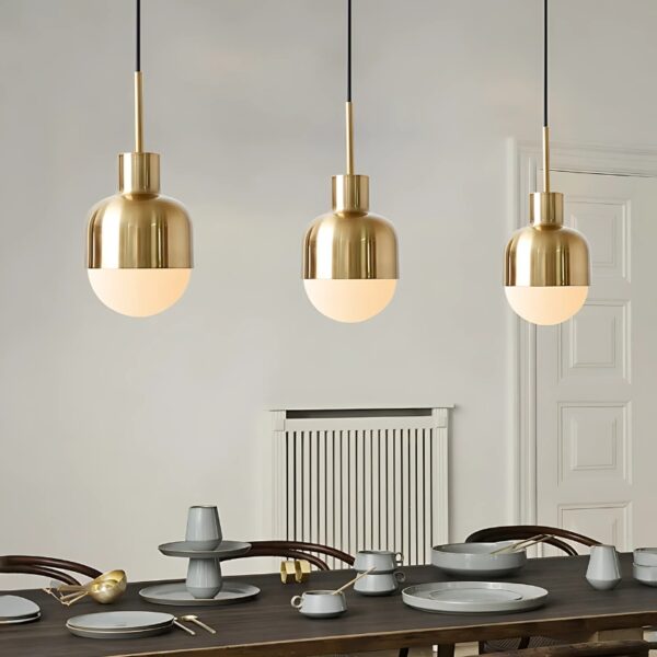 Plafonnier-lampe suspendu en métal au style nordique