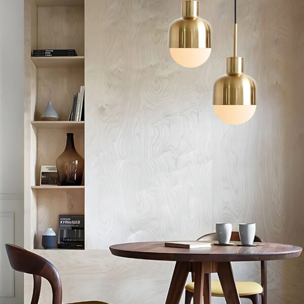 Plafonnier-lampe suspendu en métal au style nordique