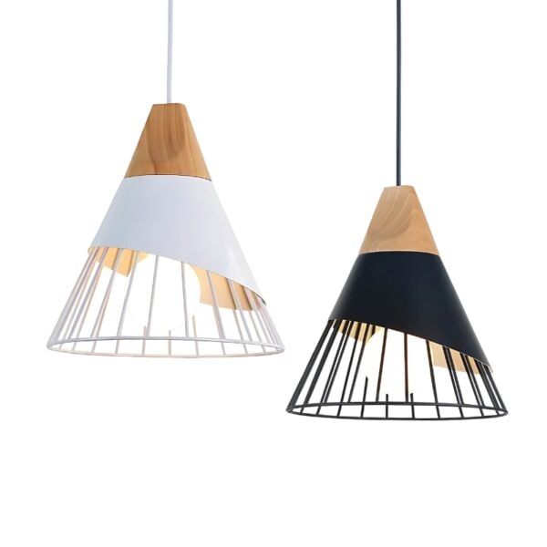Plafonnier-lampe suspendu moderne en métal au style industriel