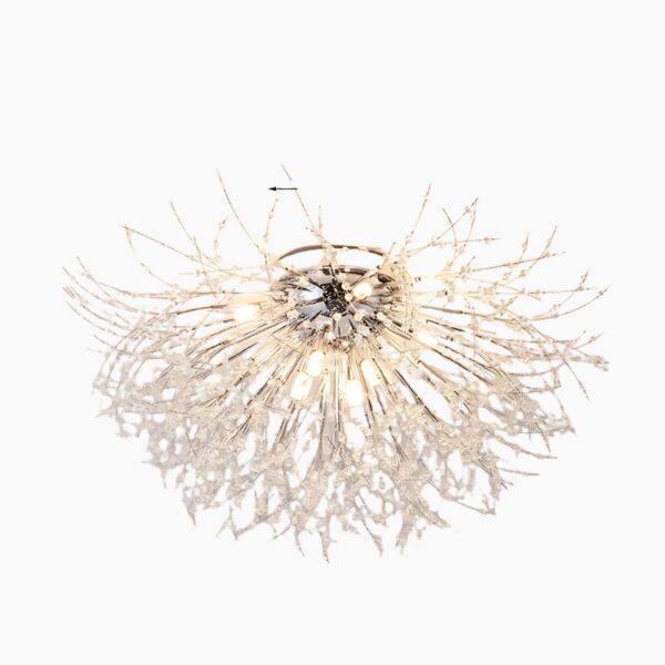 Plafonnier-lustre à branches en cristal au style moderne