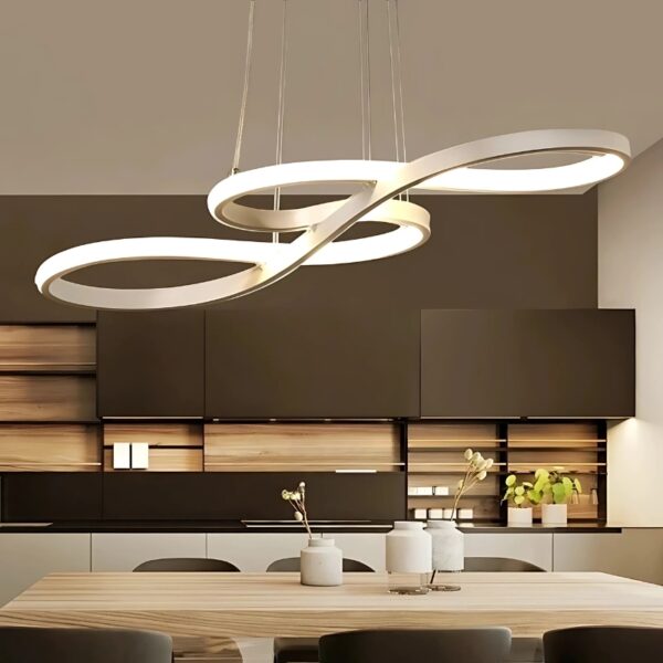 Plafonnier-lustre de luxe au design moderne