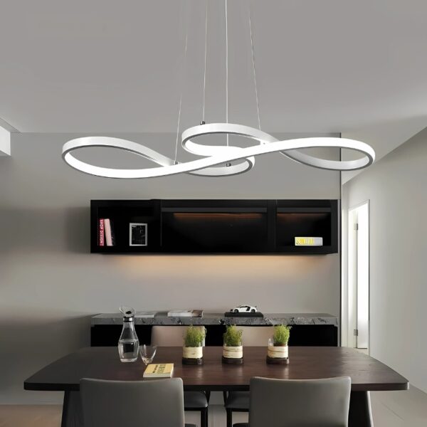 Plafonnier-lustre de luxe au design moderne