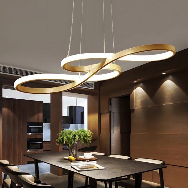 Plafonnier-lustre de luxe au design moderne