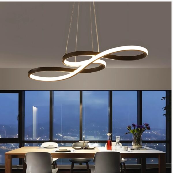Plafonnier-lustre de luxe au design moderne
