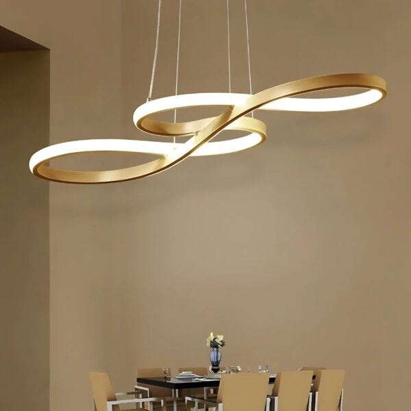 Plafonnier-lustre de luxe au design moderne