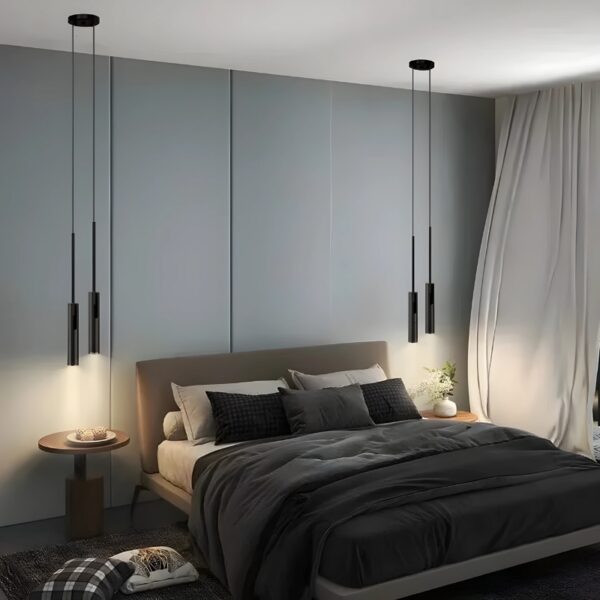 Plafonnier suspendu orientable au design minimaliste