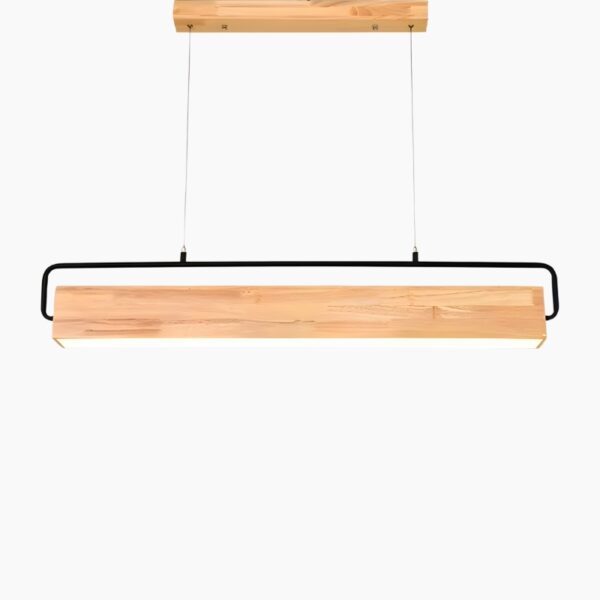 Plafonnier suspendu rectangulaire au style moderne épuré